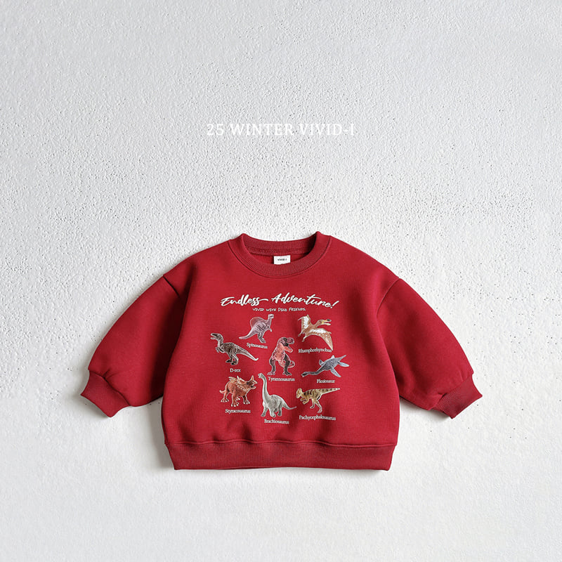 Vivid I - Korean Children Fashion - #kidzfashiontrend - Fleece Mini Dino Sweatshirt - 7