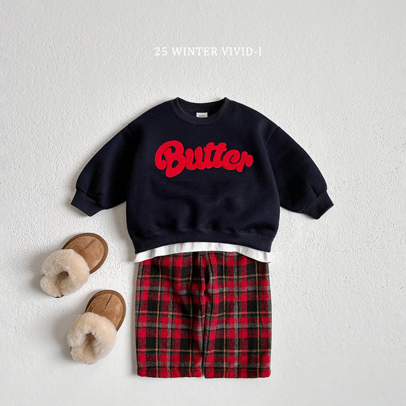 Vivid I - Korean Children Fashion - #littlefashionista - Butter Boucle Embroidery Sweatshirt - 9
