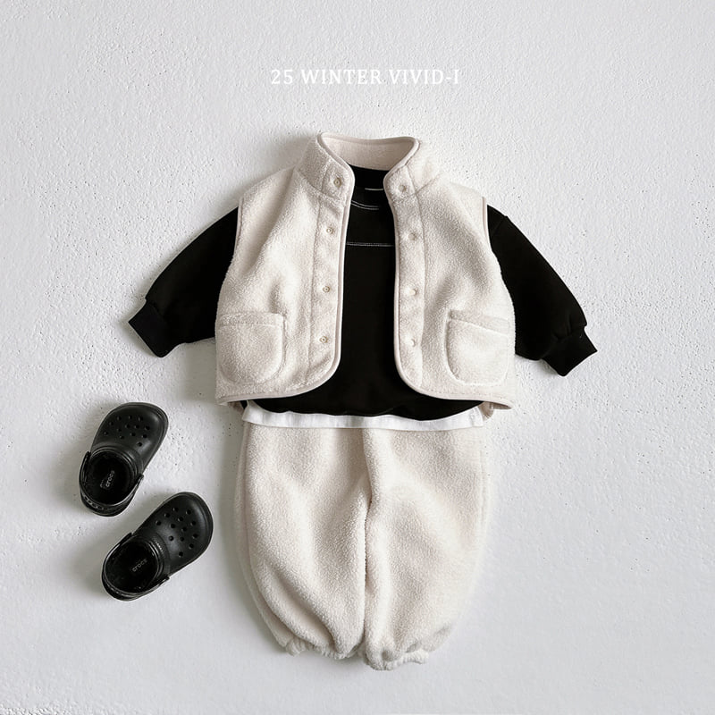 Vivid I - Korean Children Fashion - #littlefashionista - Fleece Stitch Sweatshirt - 8