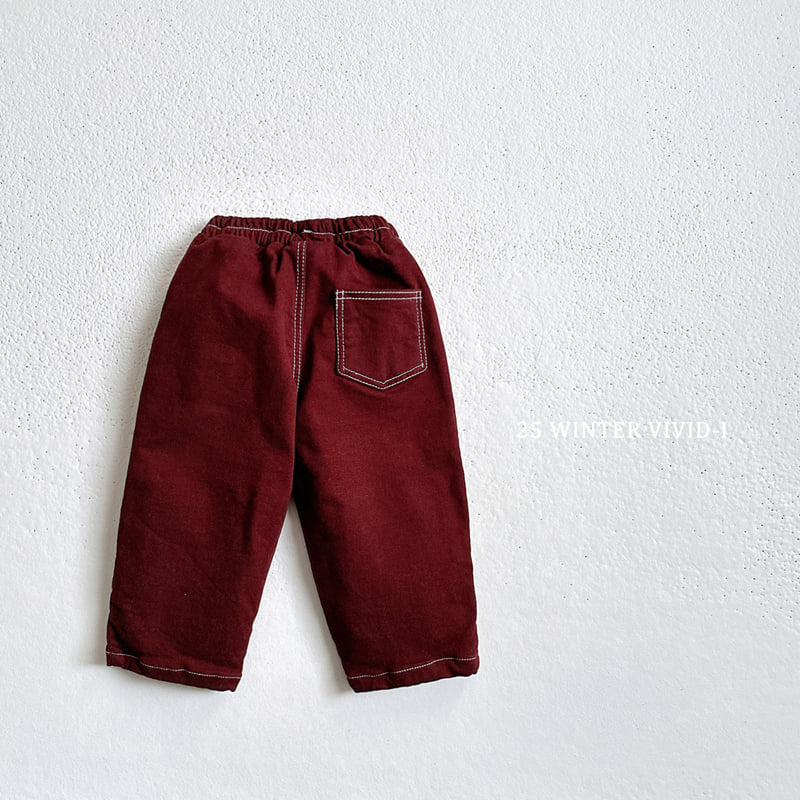 Vivid I - Korean Children Fashion - #Kfashion4kids - Fleece Stitch Pants - 4