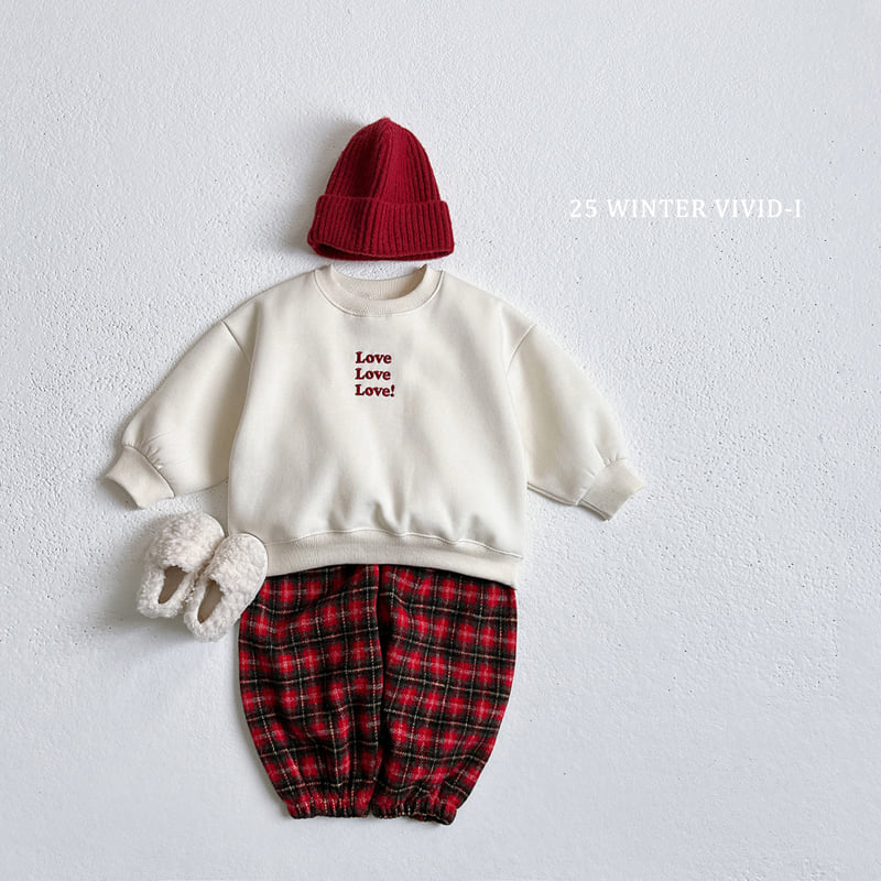 Vivid I - Korean Children Fashion - #littlefashionista - Love Love Fleece Set - 8