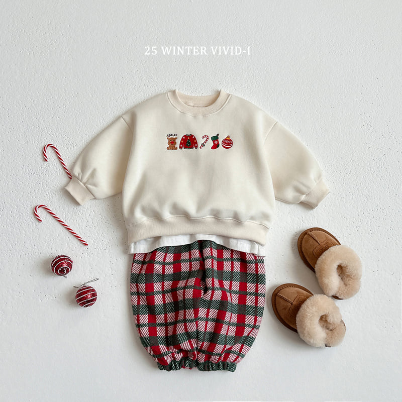 Vivid I - Korean Children Fashion - #littlefashionista - Christmas Mini Sweatshirt - 7
