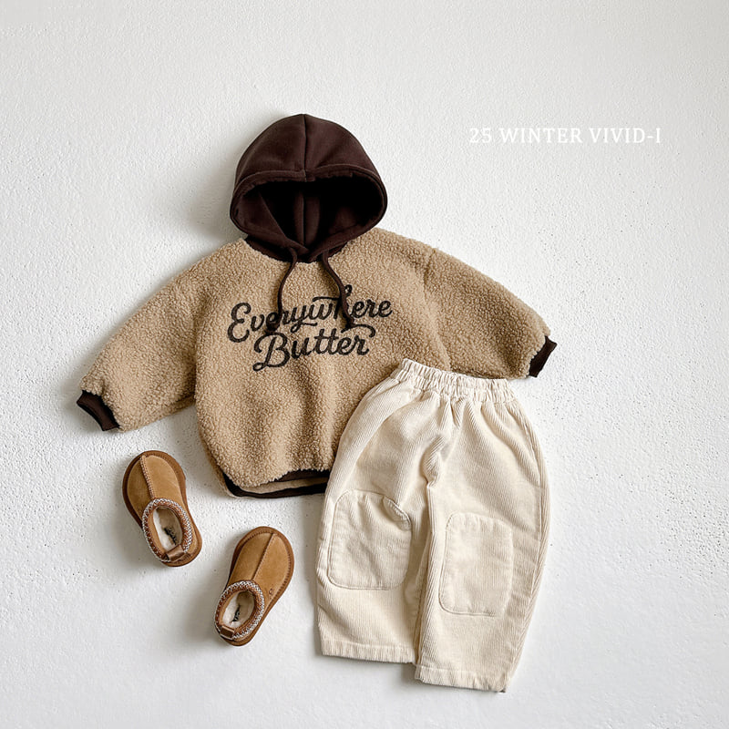 Vivid I - Korean Children Fashion - #littlefashionista - Shearling Hood Sweatshirt - 10