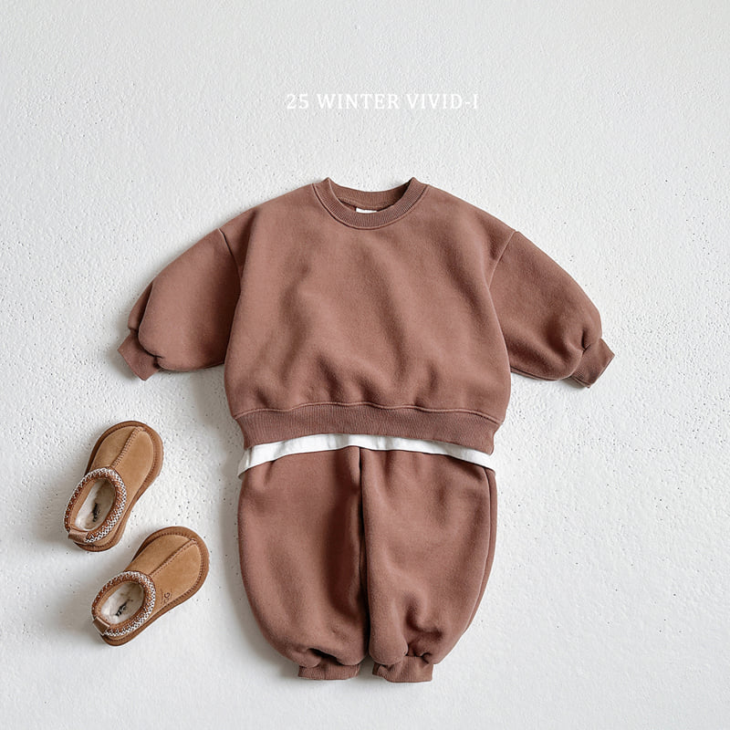 Vivid I - Korean Children Fashion - #littlefashionista - Double Thick Fleece Set - 8