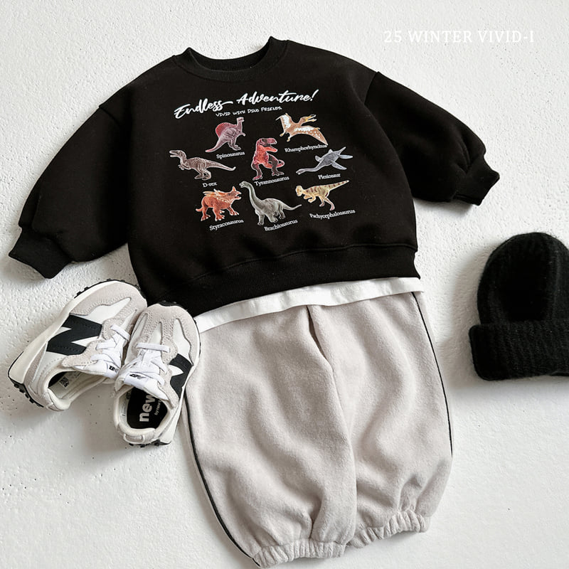 Vivid I - Korean Children Fashion - #littlefashionista - Terry Stripe Jogger Pants - 9