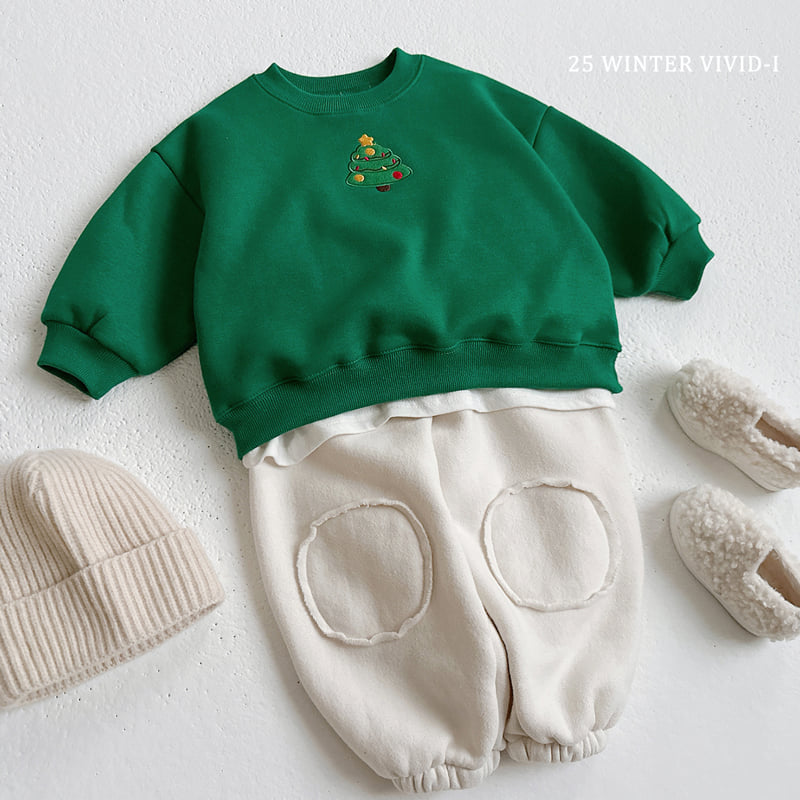 Vivid I - Korean Children Fashion - #littlefashionista - Santa Rudolph Tree Sweatshirt - 12