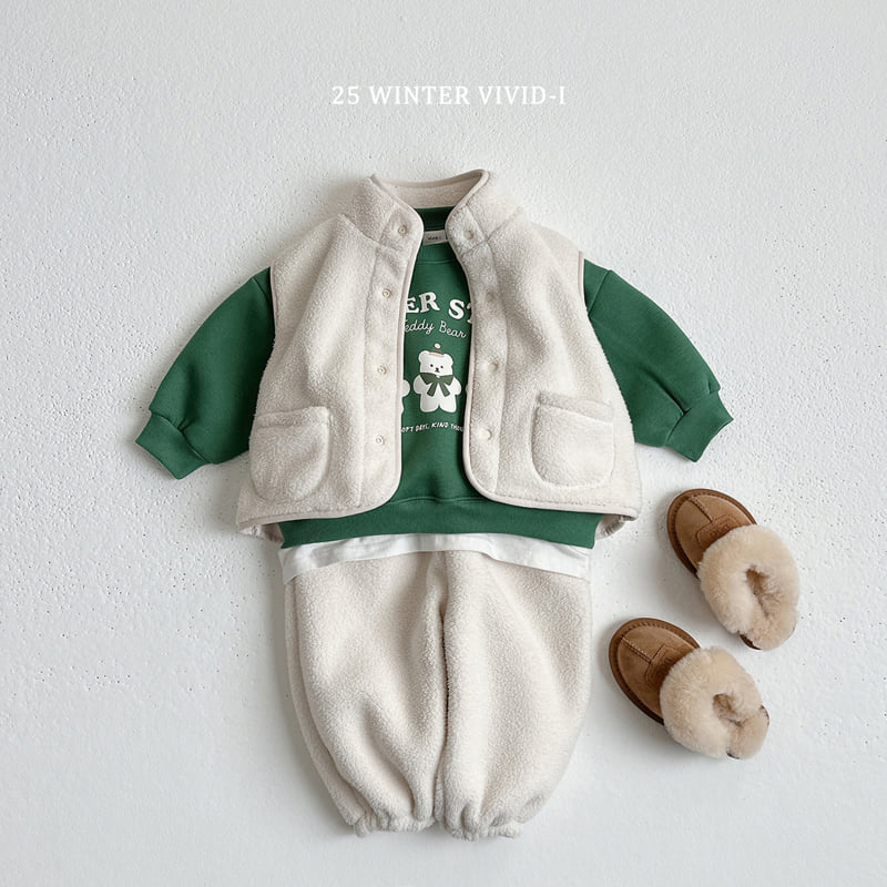 Vivid I - Korean Children Fashion - #littlefashionista - Winter Bear Sweatshirt - 10