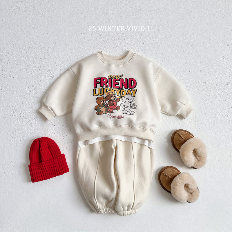Vivid I - Korean Children Fashion - #littlefashionista - Friends Pop Art Sweatshirt - 7