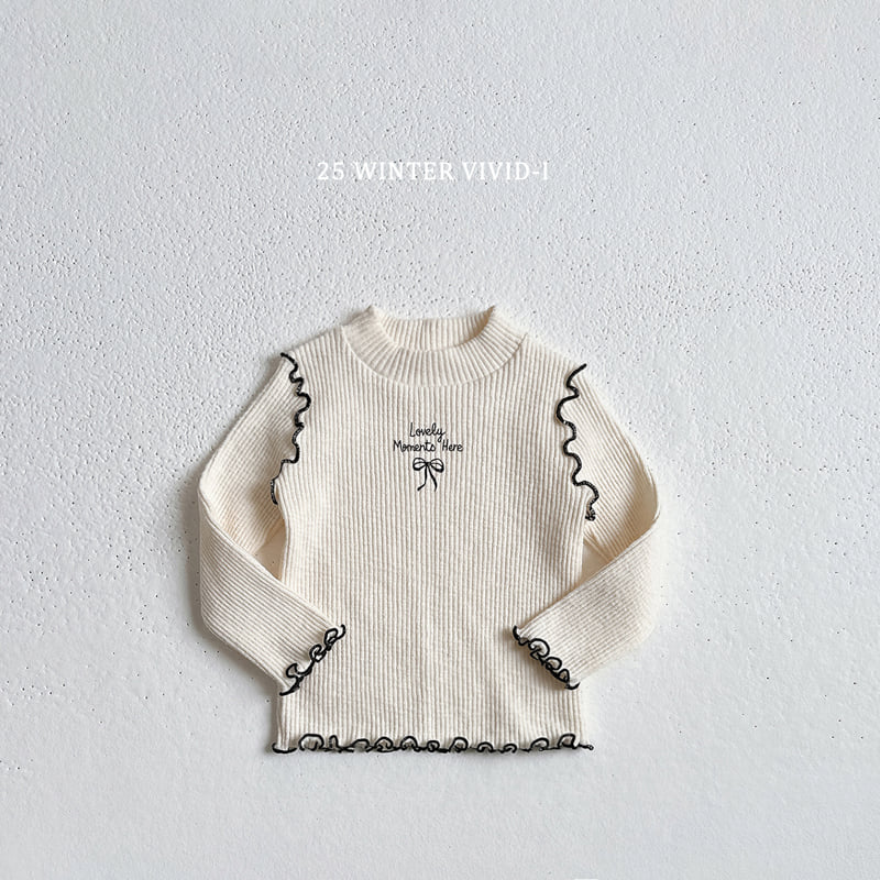 Vivid I - Korean Children Fashion - #littlefashionista - Winter Love Ribbed Tee - 3