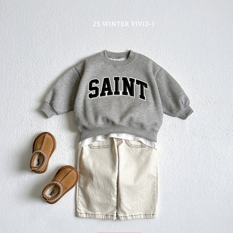 Vivid I - Korean Children Fashion - #littlefashionista - Saint Sweatshirt - 12