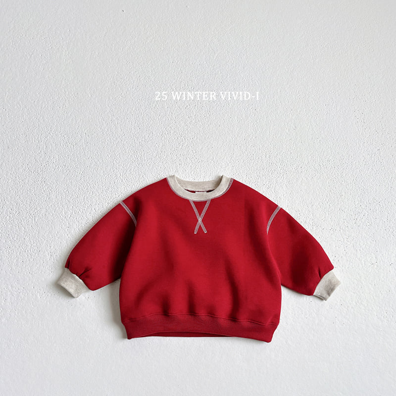 Vivid I - Korean Children Fashion - #littlefashionista - Line Sweatshirt - 7
