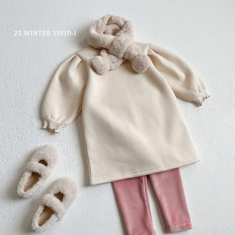 Vivid I - Korean Children Fashion - #littlefashionista - Fleece Wave One-piece - 8