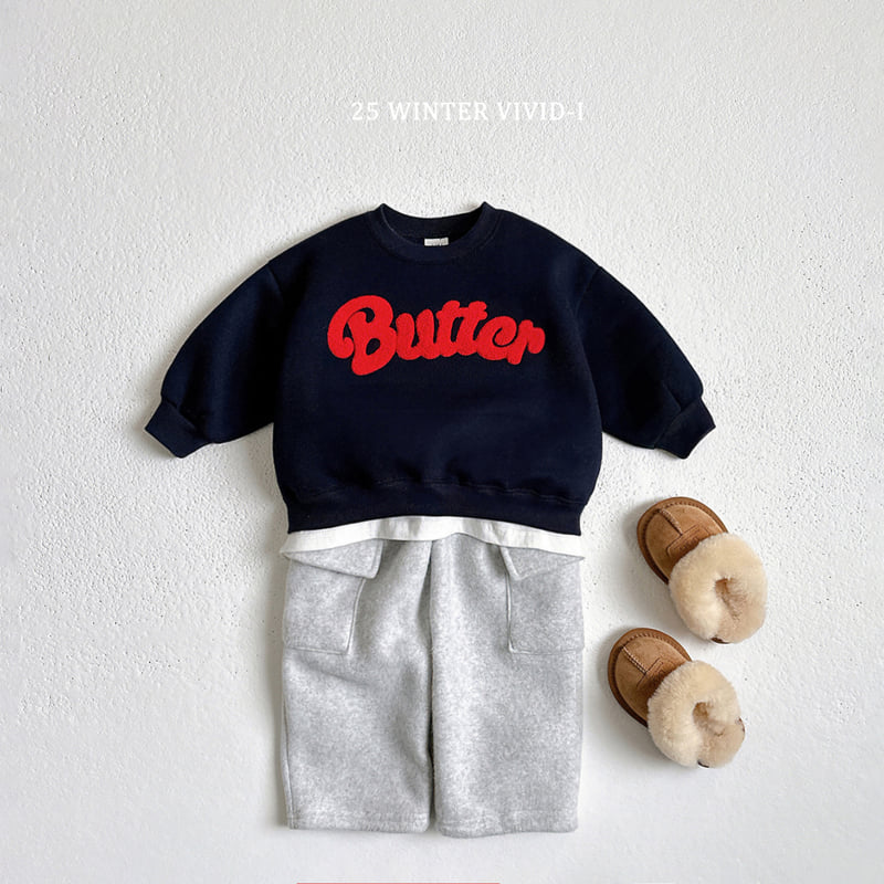 Vivid I - Korean Children Fashion - #magicofchildhood - Butter Boucle Embroidery Sweatshirt - 10