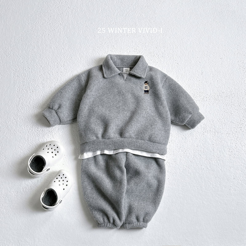Vivid I - Korean Children Fashion - #magicofchildhood - Fleece Collar Set - 6