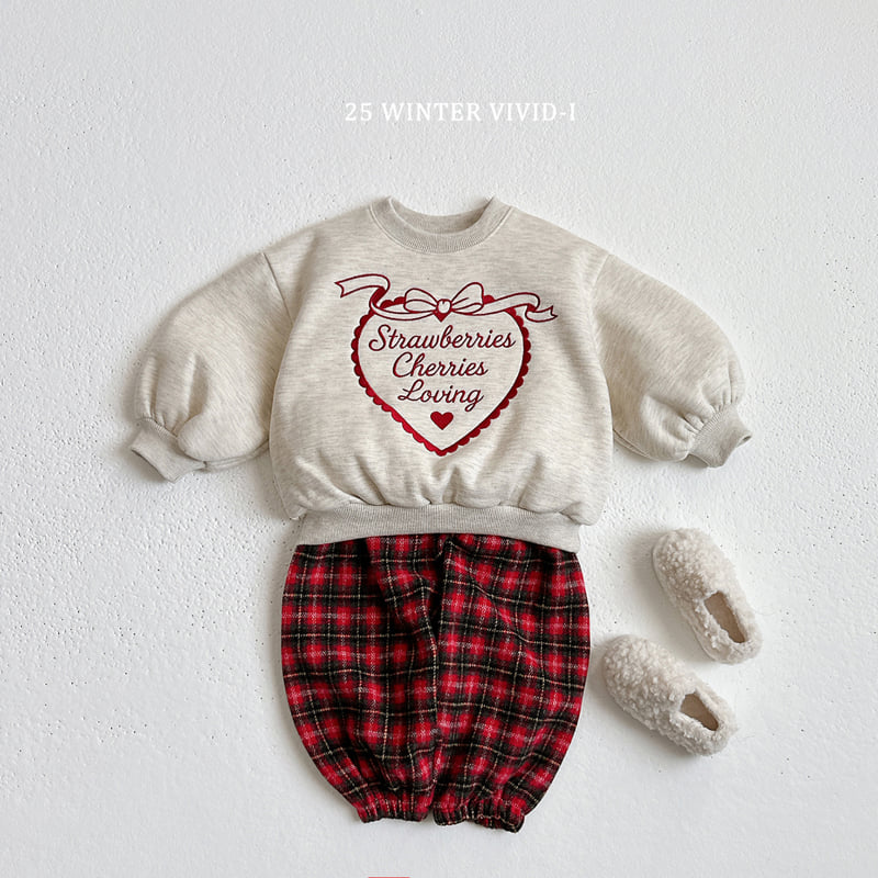 Vivid I - Korean Children Fashion - #magicofchildhood - Heart Embroidery Fleece Set - 8
