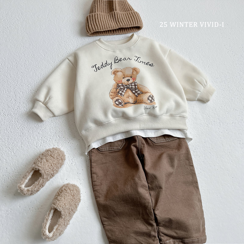 Vivid I - Korean Children Fashion - #magicofchildhood - Teddy Check Set - 12