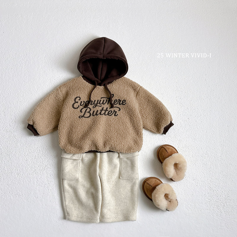 Vivid I - Korean Children Fashion - #magicofchildhood - Shearling Hood Sweatshirt - 11