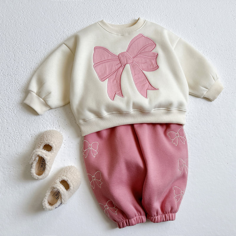 Vivid I - Korean Children Fashion - #magicofchildhood - Ribbon Embroidery Jogger Pants - 8