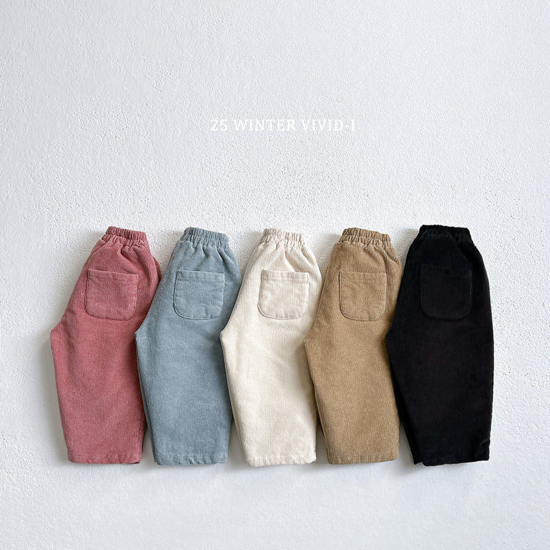 Vivid I - Korean Children Fashion - #magicofchildhood - Corduroy Bread Pants - 3