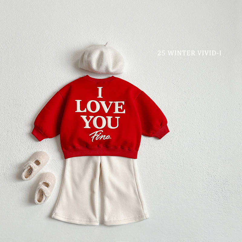Vivid I - Korean Children Fashion - #magicofchildhood - 3D Love Fleece Sweatshirt - 12