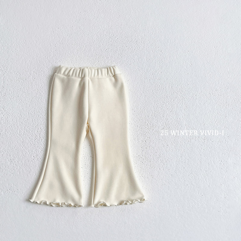Vivid I - Korean Children Fashion - #magicofchildhood - Winter Plain Flare Pants - 6