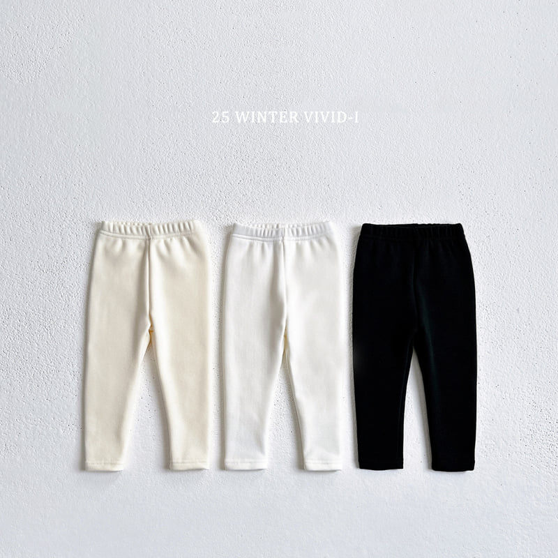 Vivid I - Korean Children Fashion - #magicofchildhood - Warm Fleece Leggings