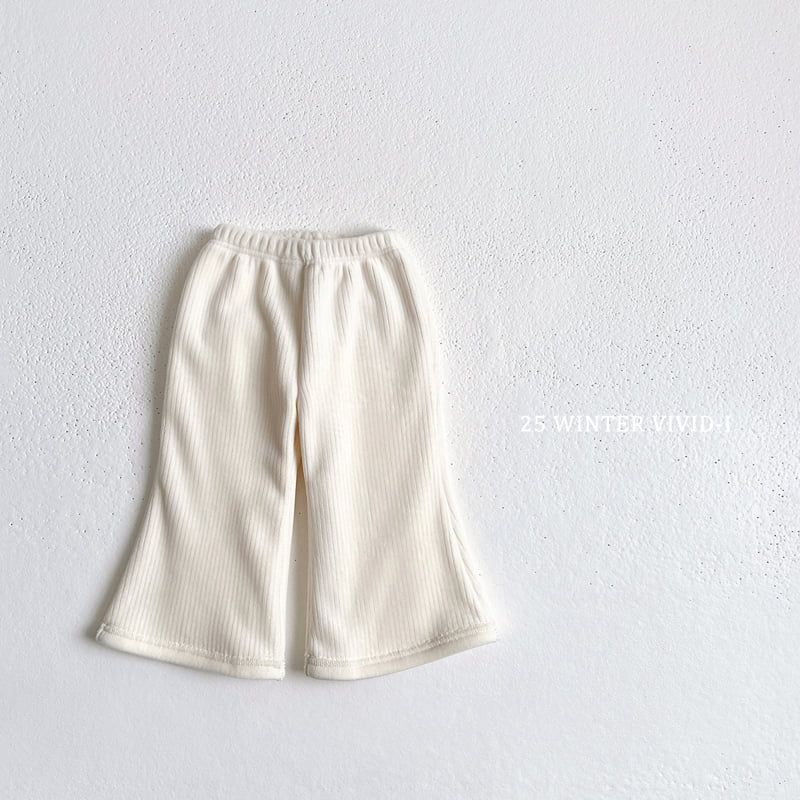 Vivid I - Korean Children Fashion - #magicofchildhood - Velour Bootcut Pants - 3