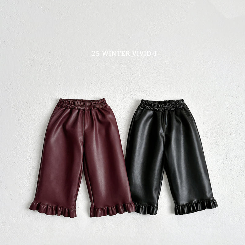 Vivid I - Korean Children Fashion - #magicofchildhood - Fleece Frill Pants