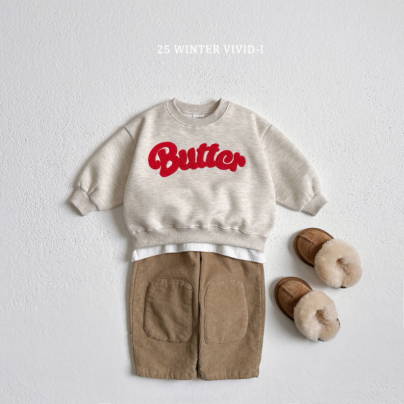 Vivid I - Korean Children Fashion - #minifashionista - Butter Boucle Embroidery Sweatshirt - 11