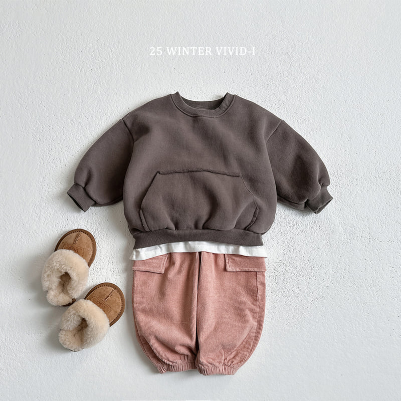 Vivid I - Korean Children Fashion - #minifashionista - Double Fleece Kangaroo Sweatshirt - 11