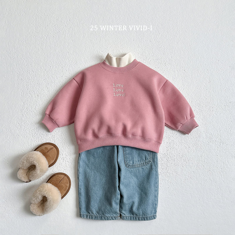Vivid I - Korean Children Fashion - #minifashionista - Love Love Fleece Set - 10
