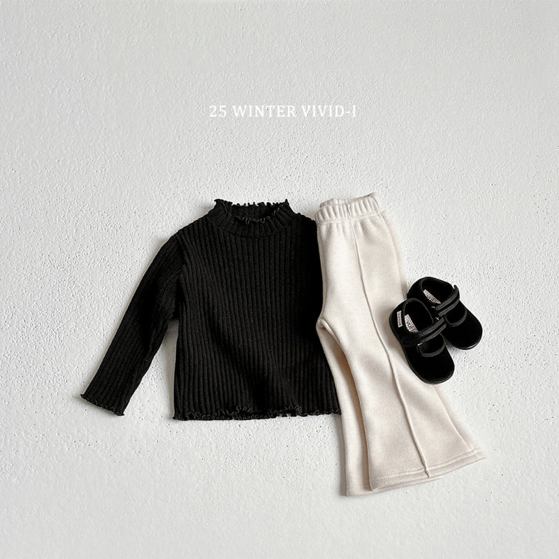Vivid I - Korean Children Fashion - #minifashionista - Winter Ribbed Wave Tee - 11