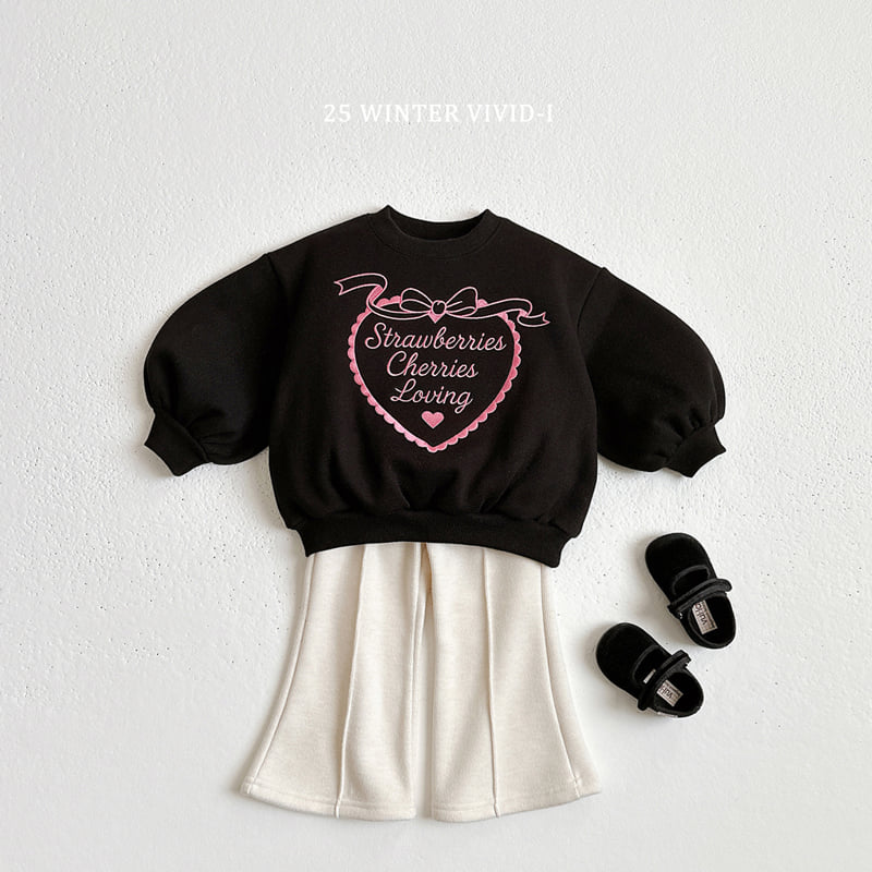 Vivid I - Korean Children Fashion - #minifashionista - Heart Embroidery Fleece Set - 9