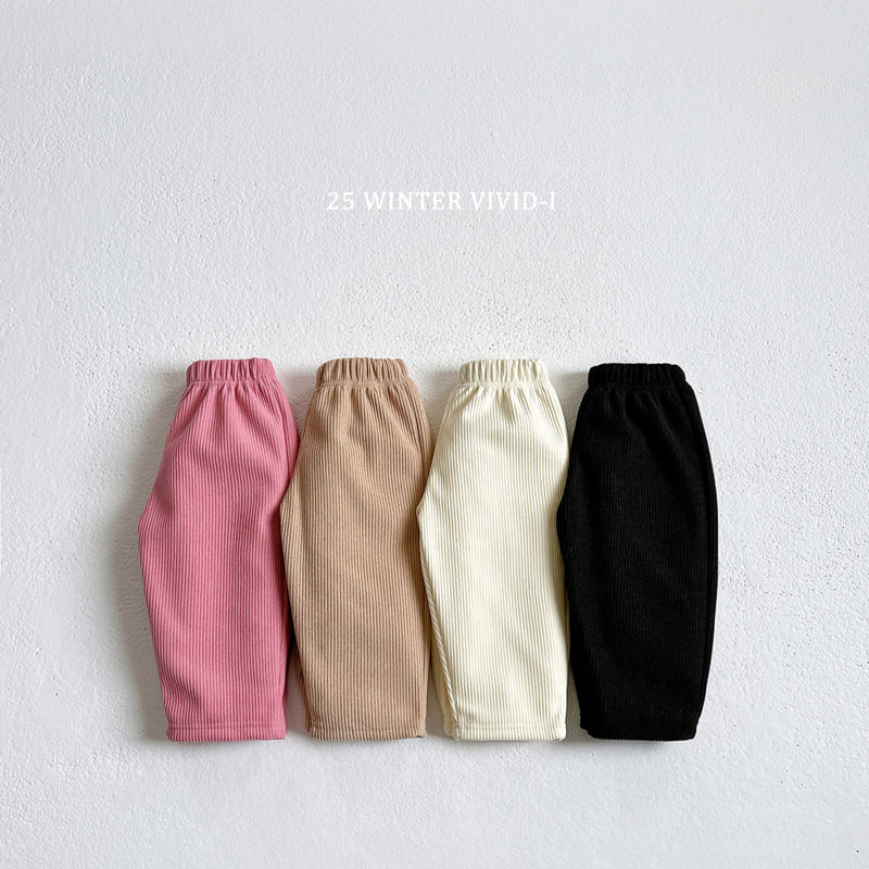 Vivid I - Korean Children Fashion - #minifashionista - Soft Fleece Corduroy Pants - 3