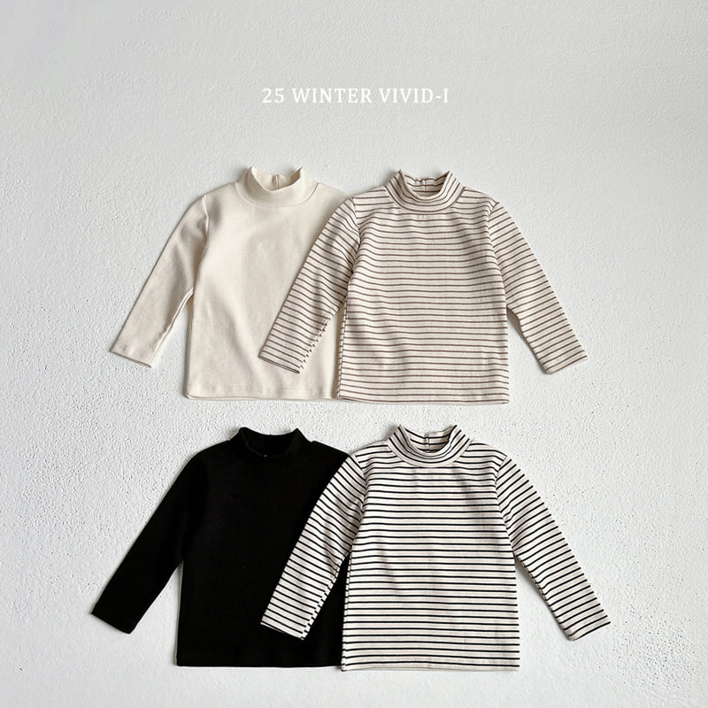 Vivid I - Korean Children Fashion - #minifashionista - Plus Turtleneck Tee (set of 2)