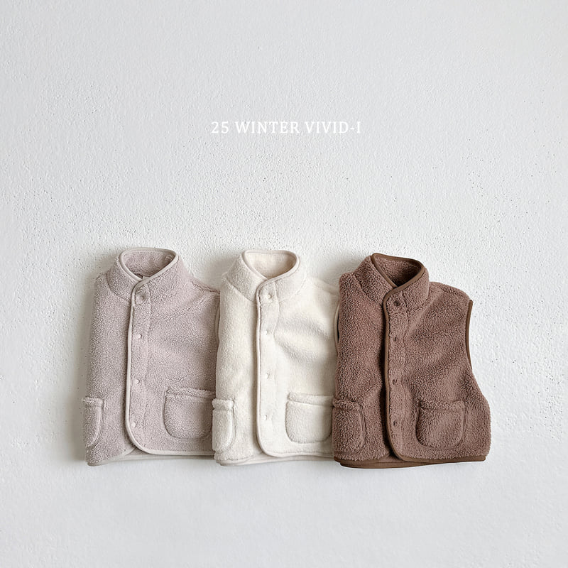 Vivid I - Korean Children Fashion - #minifashionista - Fleece Vest