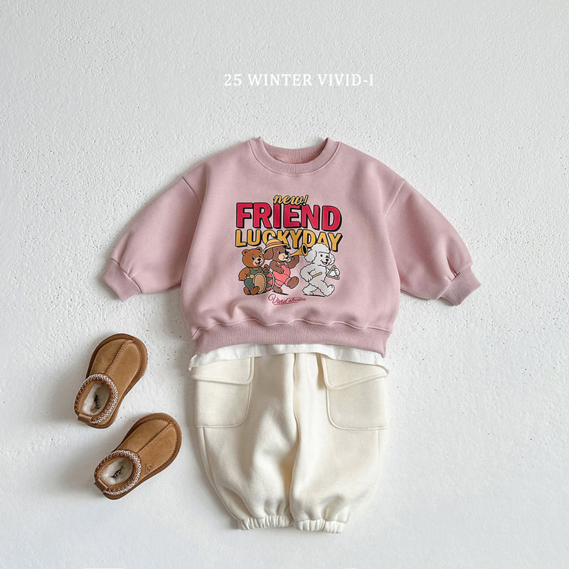 Vivid I - Korean Children Fashion - #minifashionista - Friends Pop Art Sweatshirt - 9