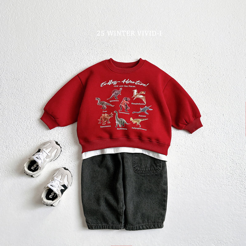 Vivid I - Korean Children Fashion - #minifashionista - Fleece Mini Dino Sweatshirt - 11