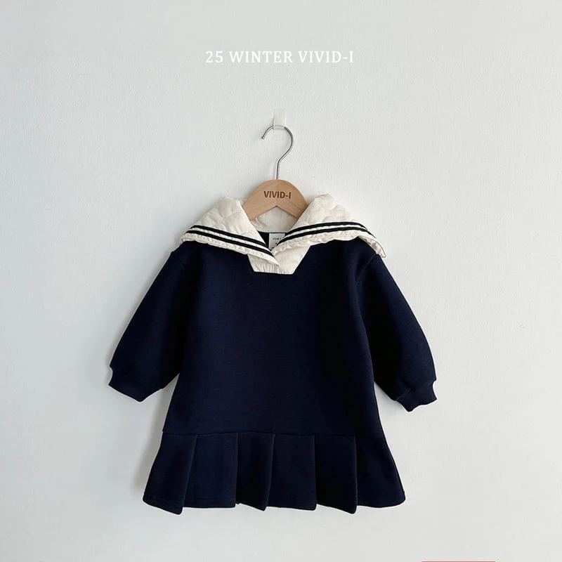 Vivid I - Korean Children Fashion - #minifashionista - Quilted Sailor One-piece - 5
