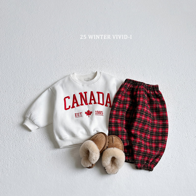 Vivid I - Korean Children Fashion - #prettylittlegirls - Canada Sweatshirt - 7