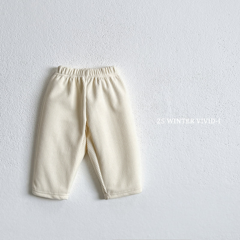 Vivid I - Korean Children Fashion - #minifashionista - Soft Fleece Corduroy Pants - 4