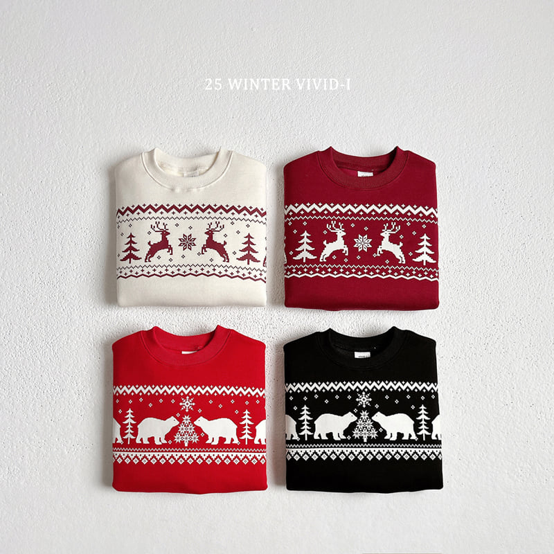 Vivid I - Korean Children Fashion - #prettylittlegirls - Winter Nordic Sweatshirt