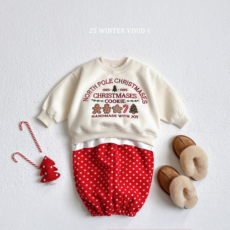 Vivid I - Korean Children Fashion - #prettylittlegirls - Christmas Cookie Sweatshirt - 6
