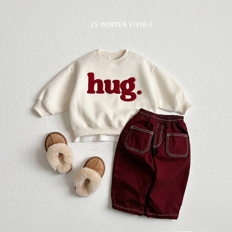 Vivid I - Korean Children Fashion - #prettylittlegirls - Hug Boucle Sweatshirt - 6