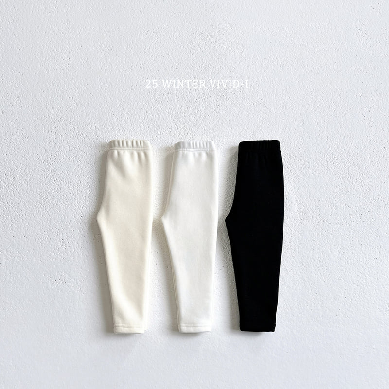 Vivid I - Korean Children Fashion - #prettylittlegirls - Warm Fleece Leggings - 3
