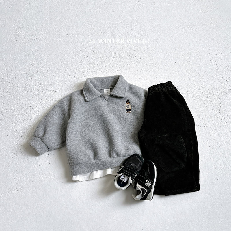 Vivid I - Korean Children Fashion - #stylishchildhood - Fleece Collar Set - 11