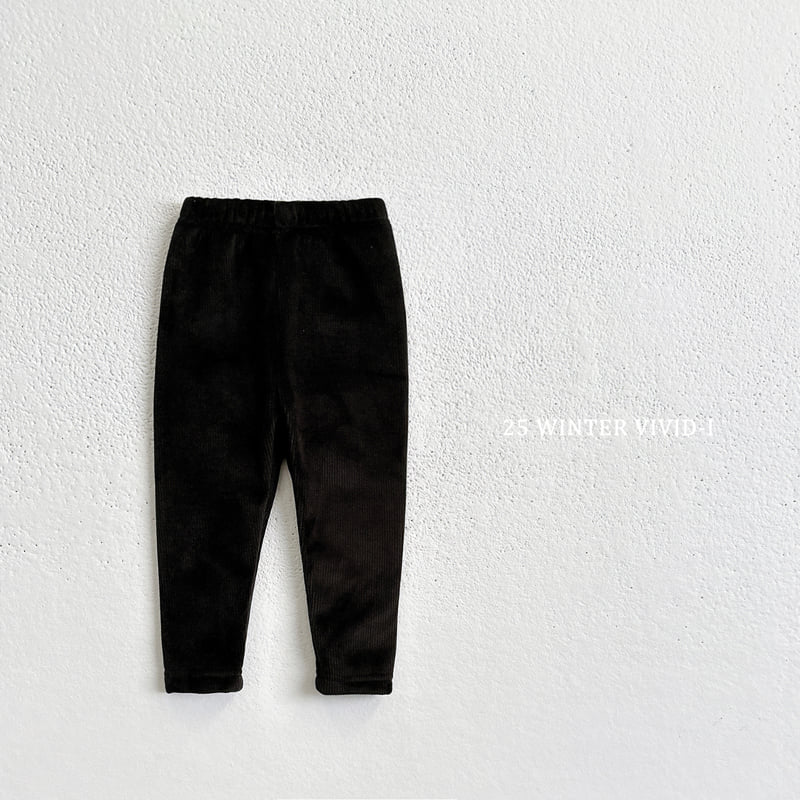 Vivid I - Korean Children Fashion - #stylishchildhood - Thick Ribbed Leggings - 6
