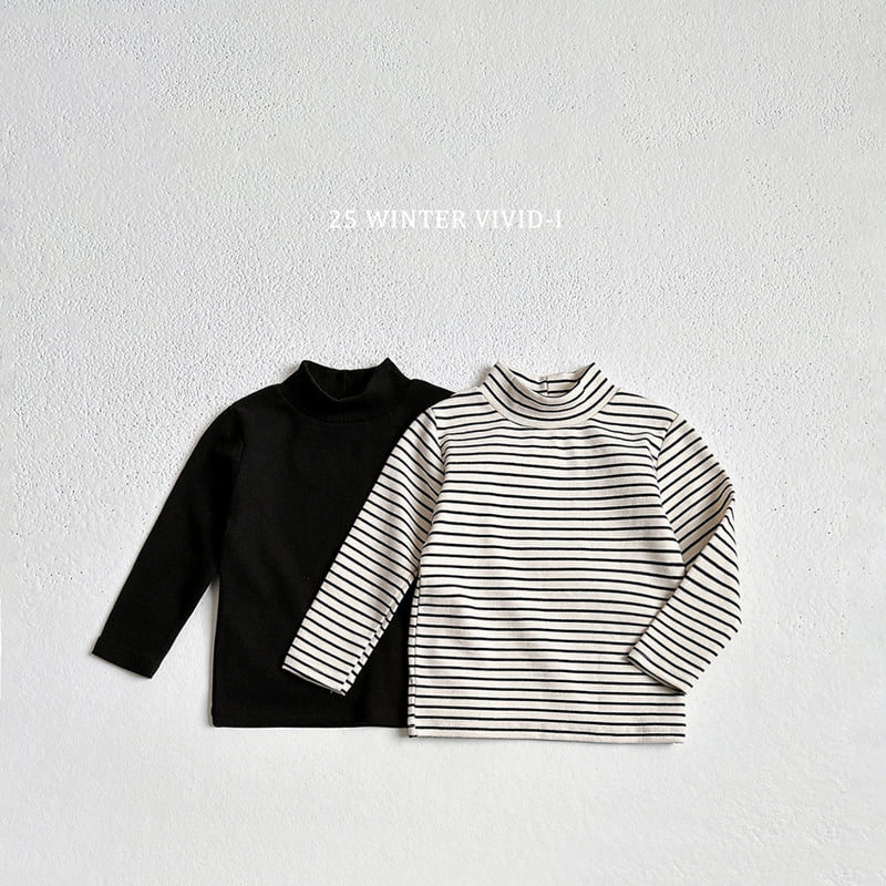Vivid I - Korean Children Fashion - #stylishchildhood - Plus Turtleneck Tee (set of 2) - 5