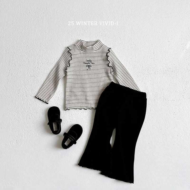 Vivid I - Korean Children Fashion - #stylishchildhood - Winter Love Ribbed Tee - 9