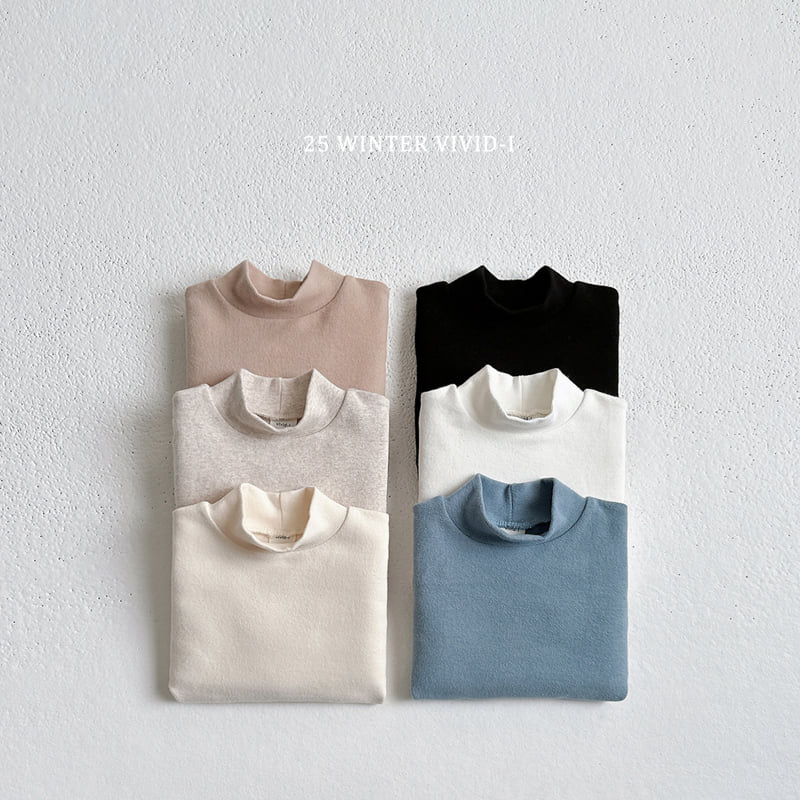 Vivid I - Korean Children Fashion - #stylishchildhood - Vivid Winter Turtleneck Tee - 3